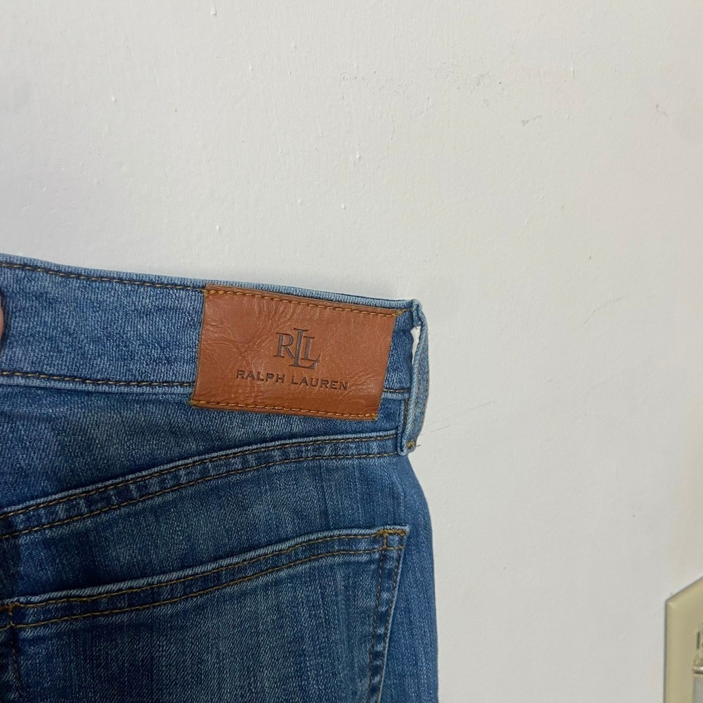 Lauren Ralph Lauren Womens Blue Denim Jeans Size‎ 4 Straight Leg Classic Fit - Picture 2 of 4